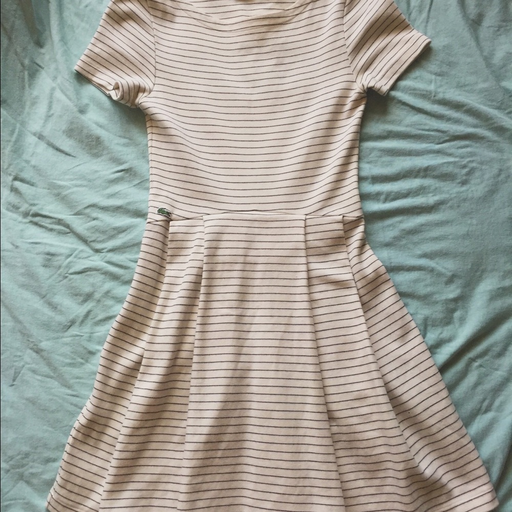 🐊LACOSTE🐊 Striped Pleated Daytime Dress